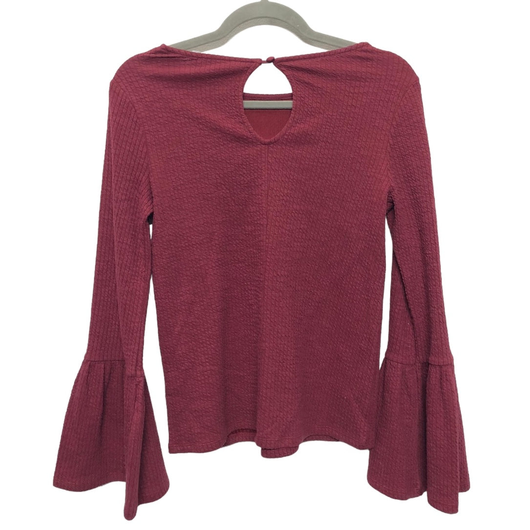 Top Long Sleeve By Porridge In Purple & Red, Size: Xs