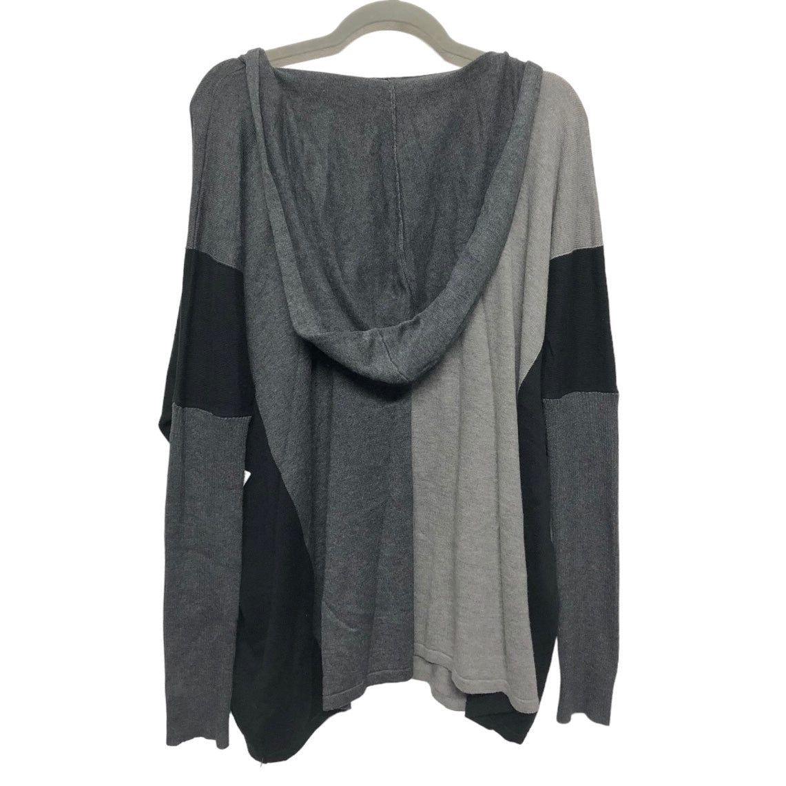 Sweatshirt Hoodie By Cabi In Black & Grey, Size: M