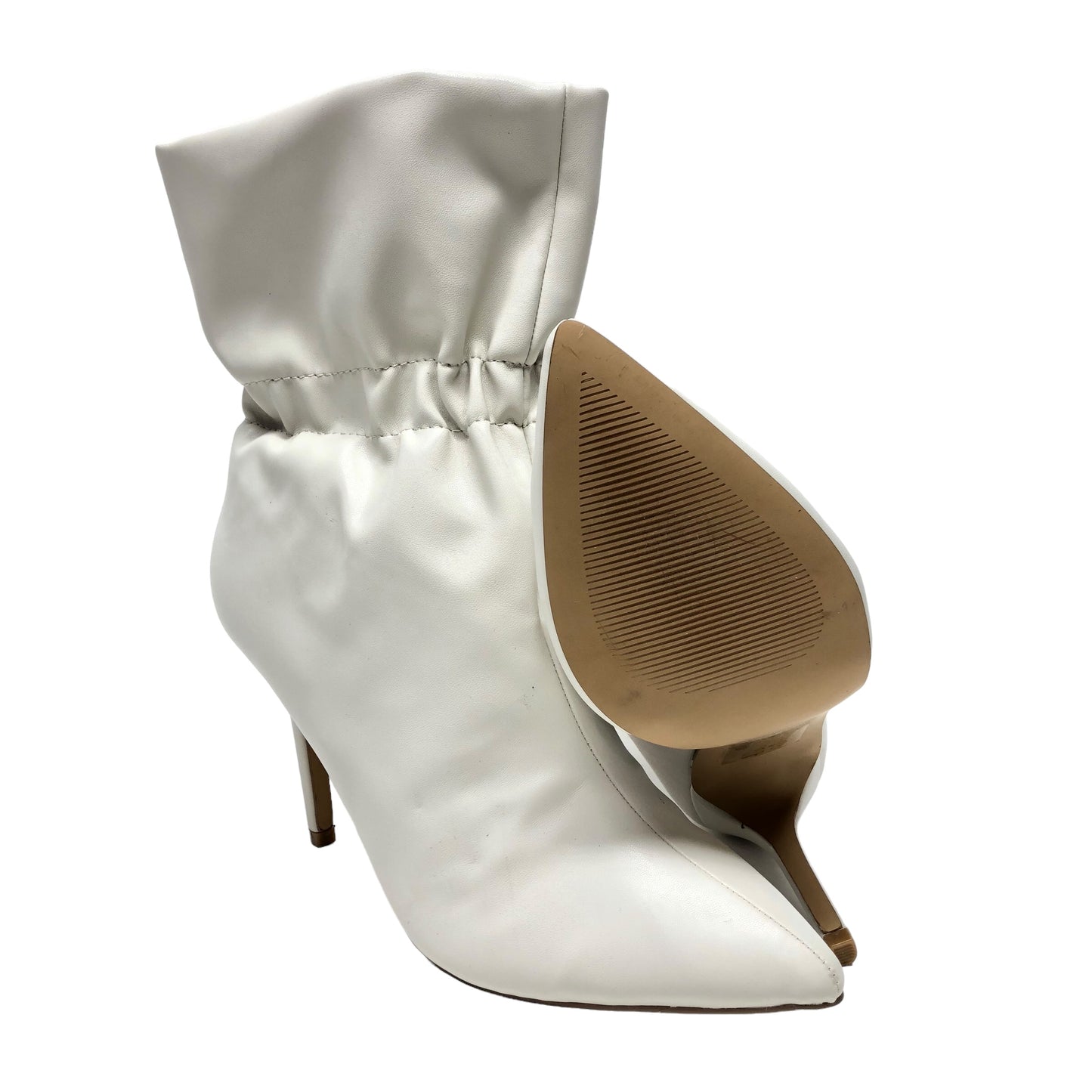 Boots Ankle Heels By Express In White, Size: 9