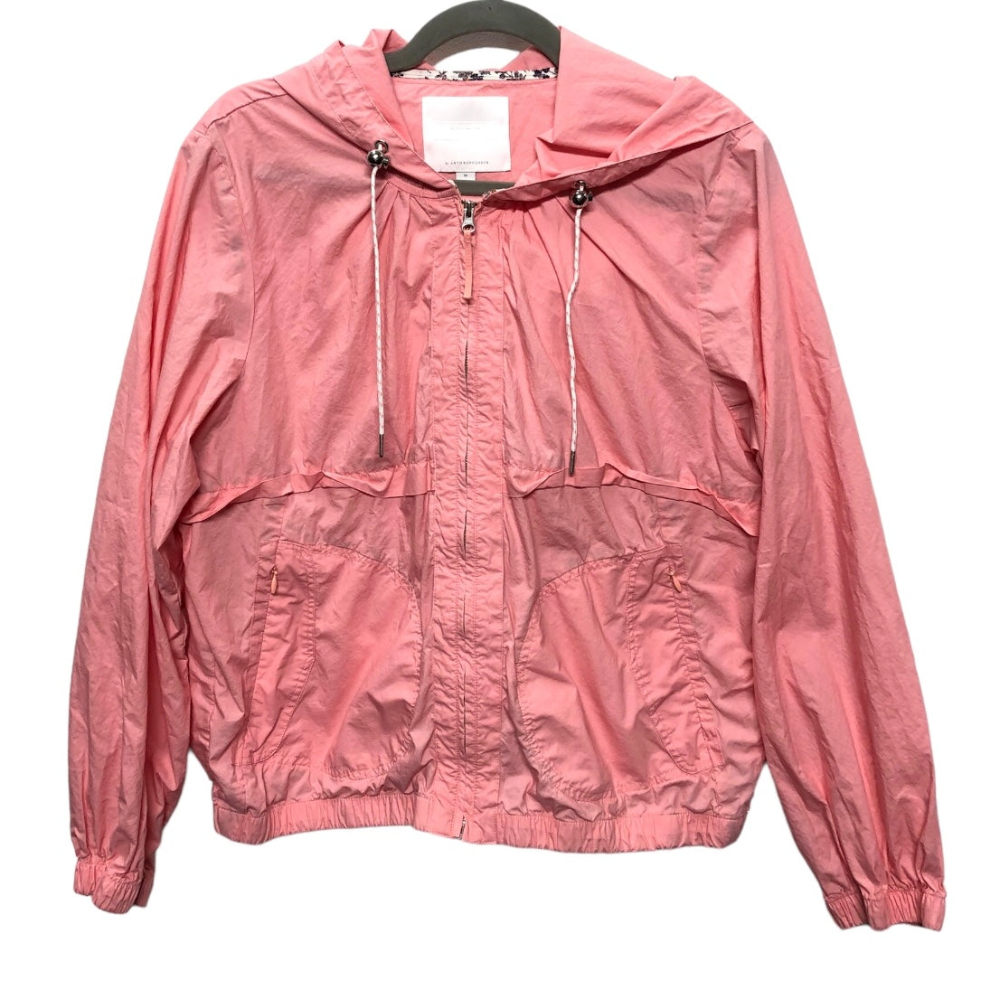 Jacket Windbreaker By Anthropologie In Pink, Size: M