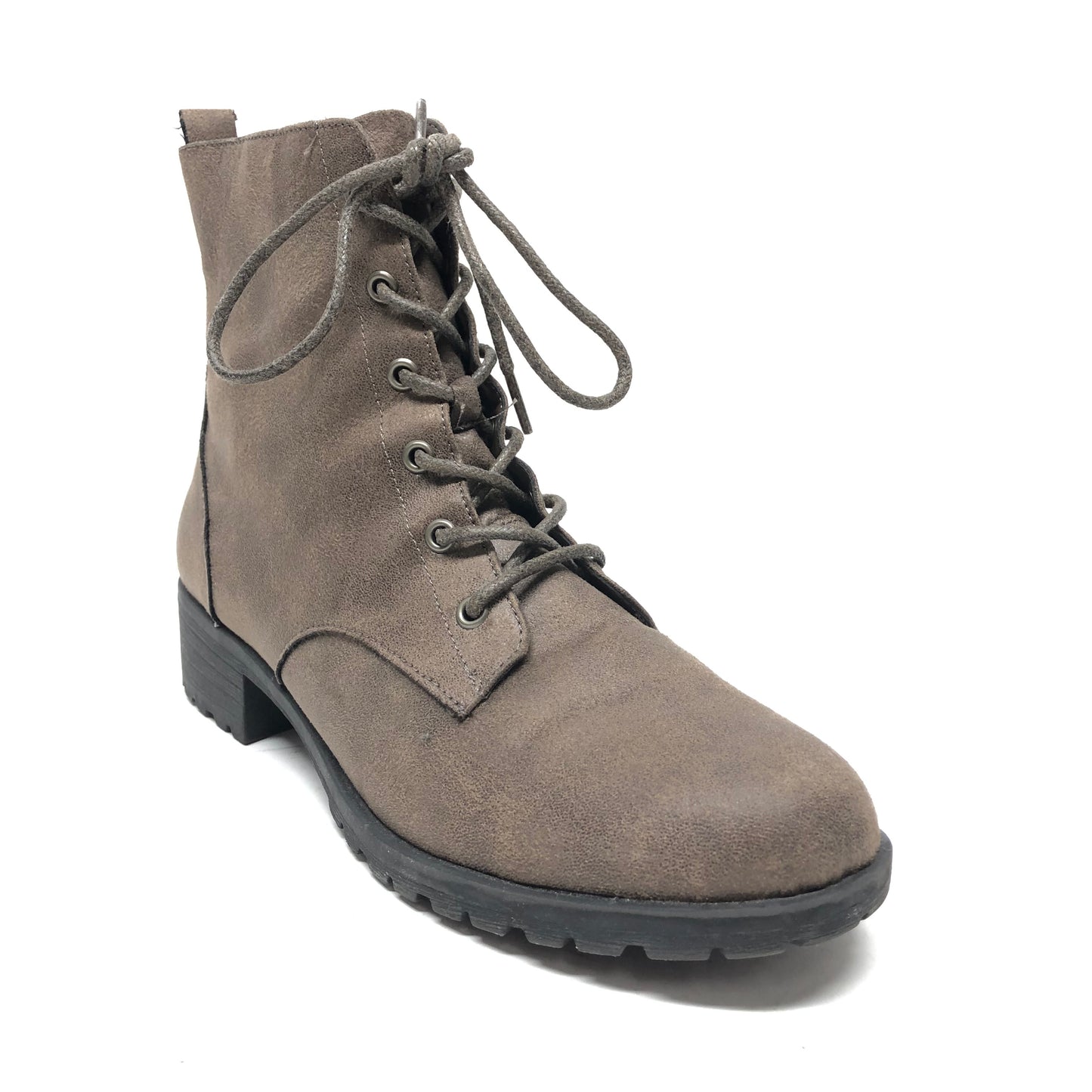 Boots Combat By Clothes Mentor In Taupe, Size: 9