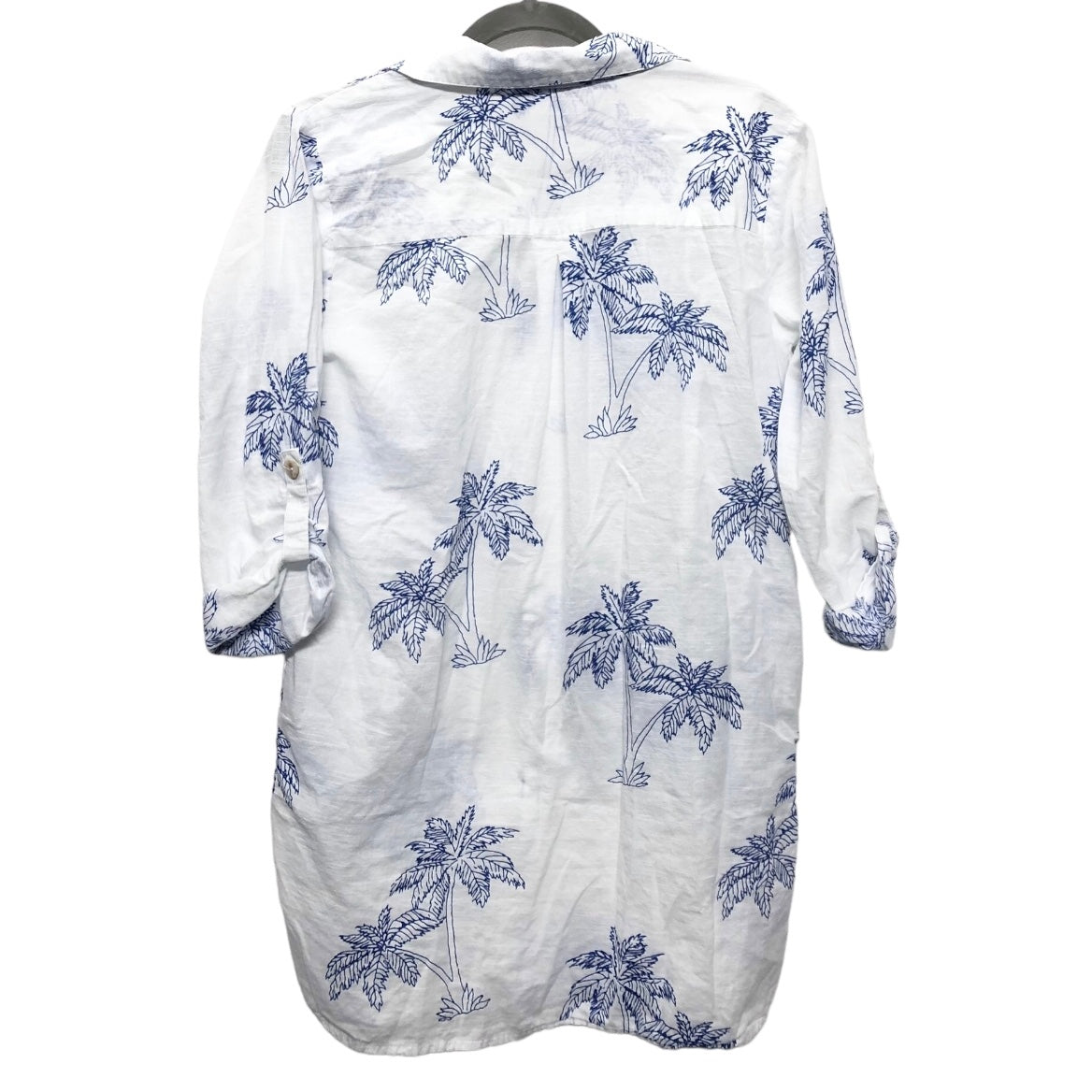 Top Short Sleeve By Cmc In Blue & White, Size: Xs