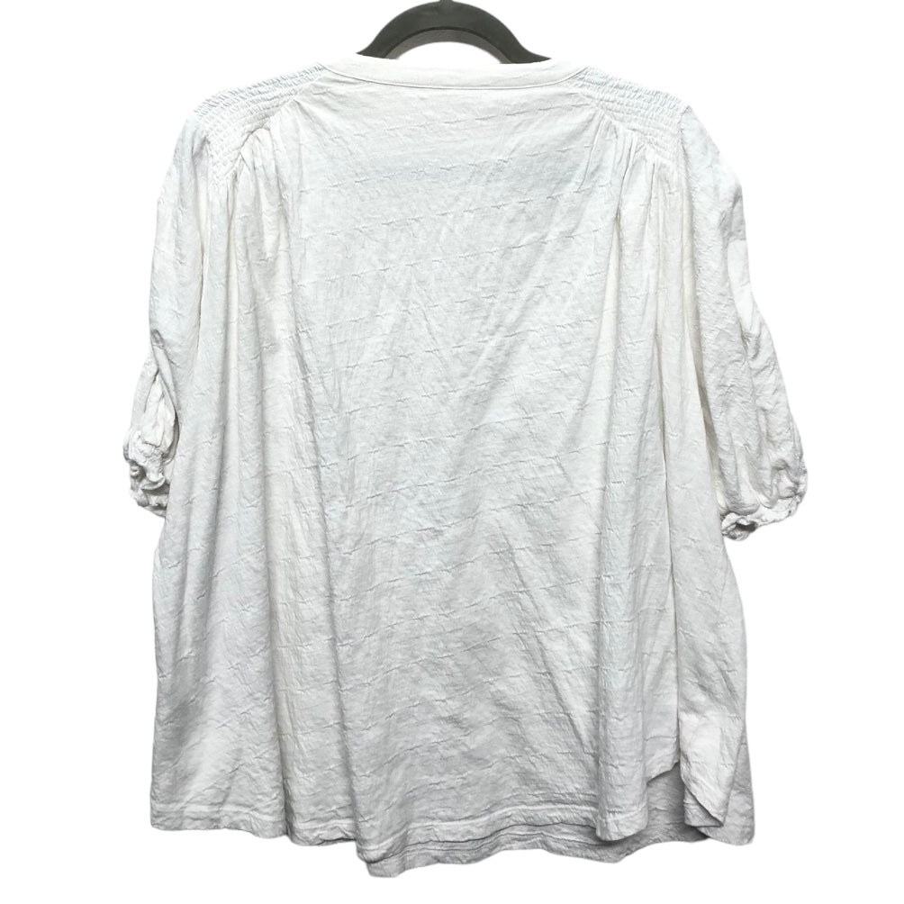 Top Short Sleeve By Free People In White, Size: L