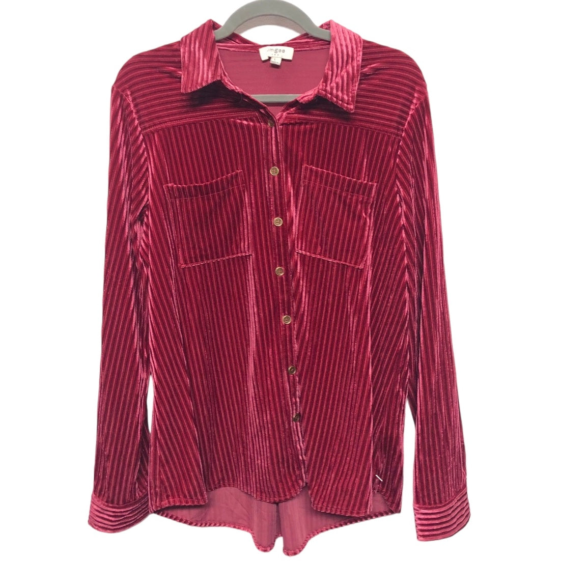 Top Long Sleeve By Umgee In Red, Size: L