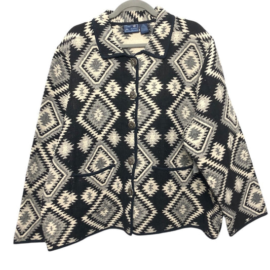 Jacket Other By Jane Ashley In Black & Cream, Size: 2x