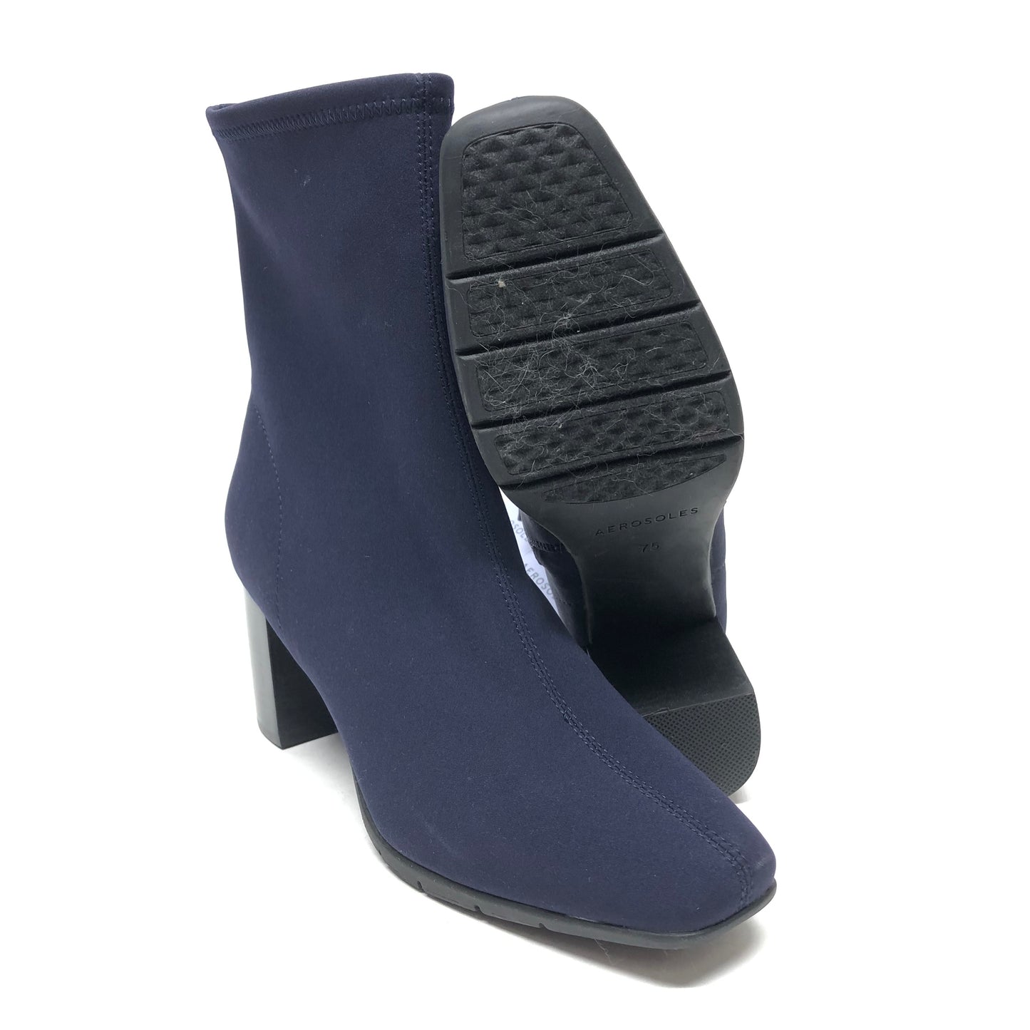 Boots Ankle Heels By Aerosoles In Navy, Size: 7.5