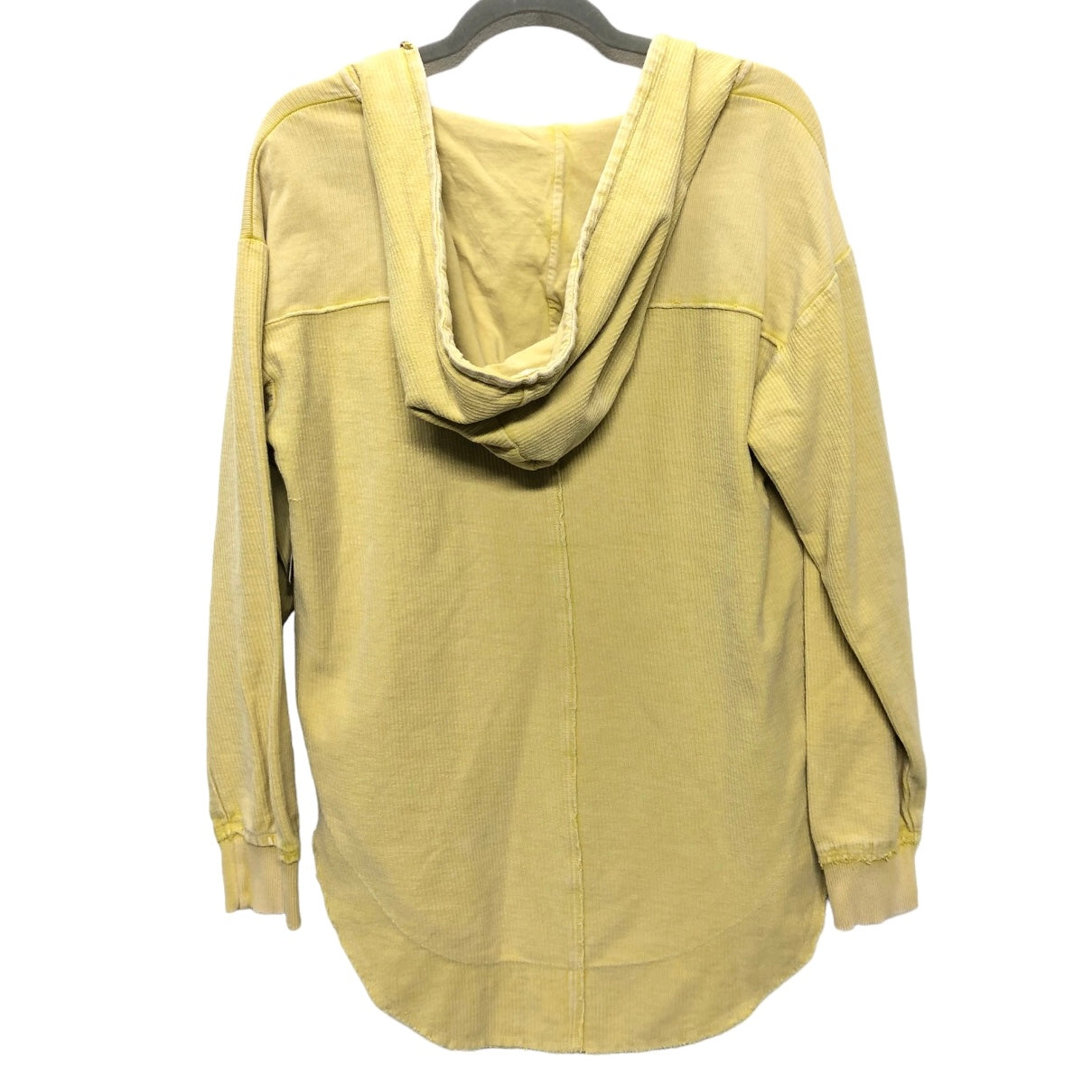 Sweatshirt Hoodie By Pilcro In Chartreuse, Size: S