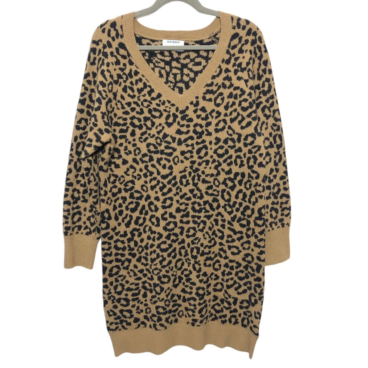 Dress Sweater By Old Navy In Leopard Print, Size: M