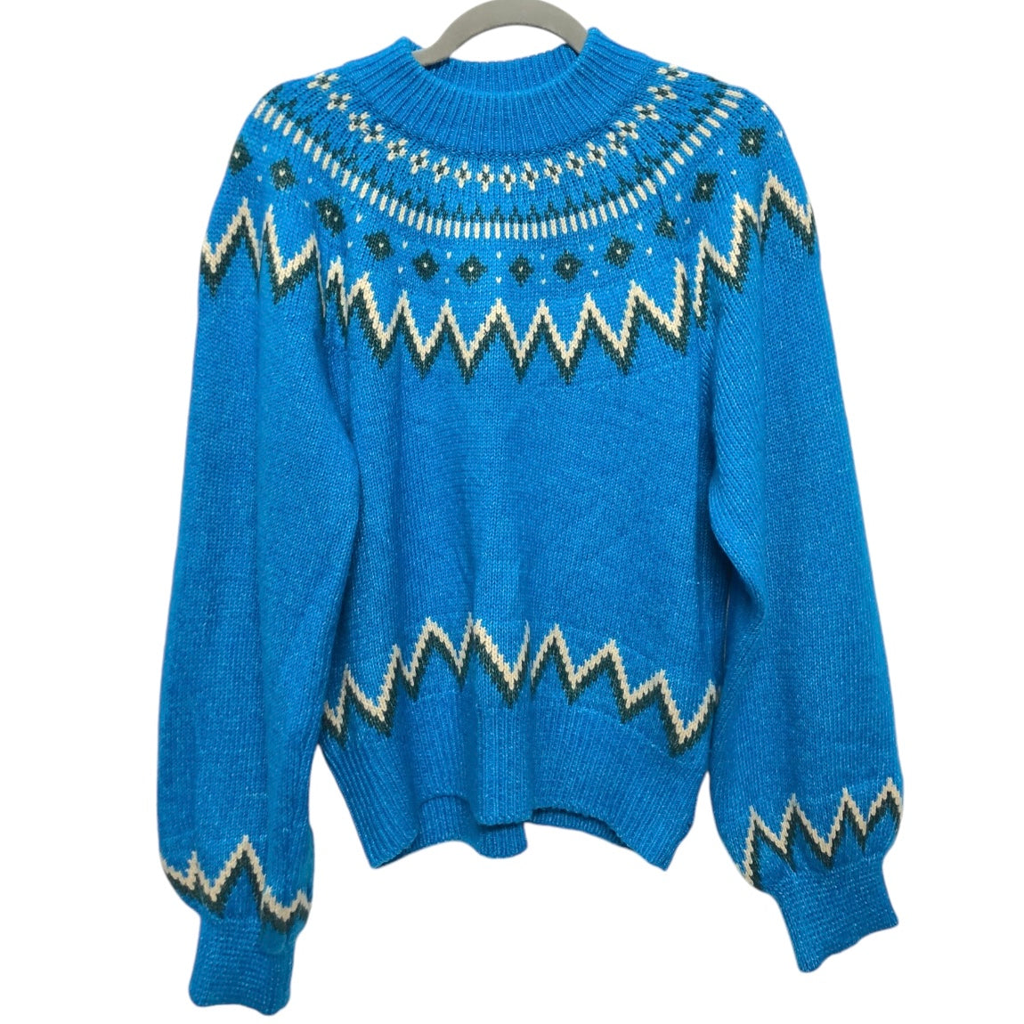 Sweater By Who What Wear In Blue, Size: L