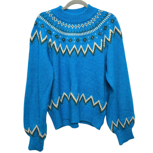 Sweater By Who What Wear In Blue, Size: L