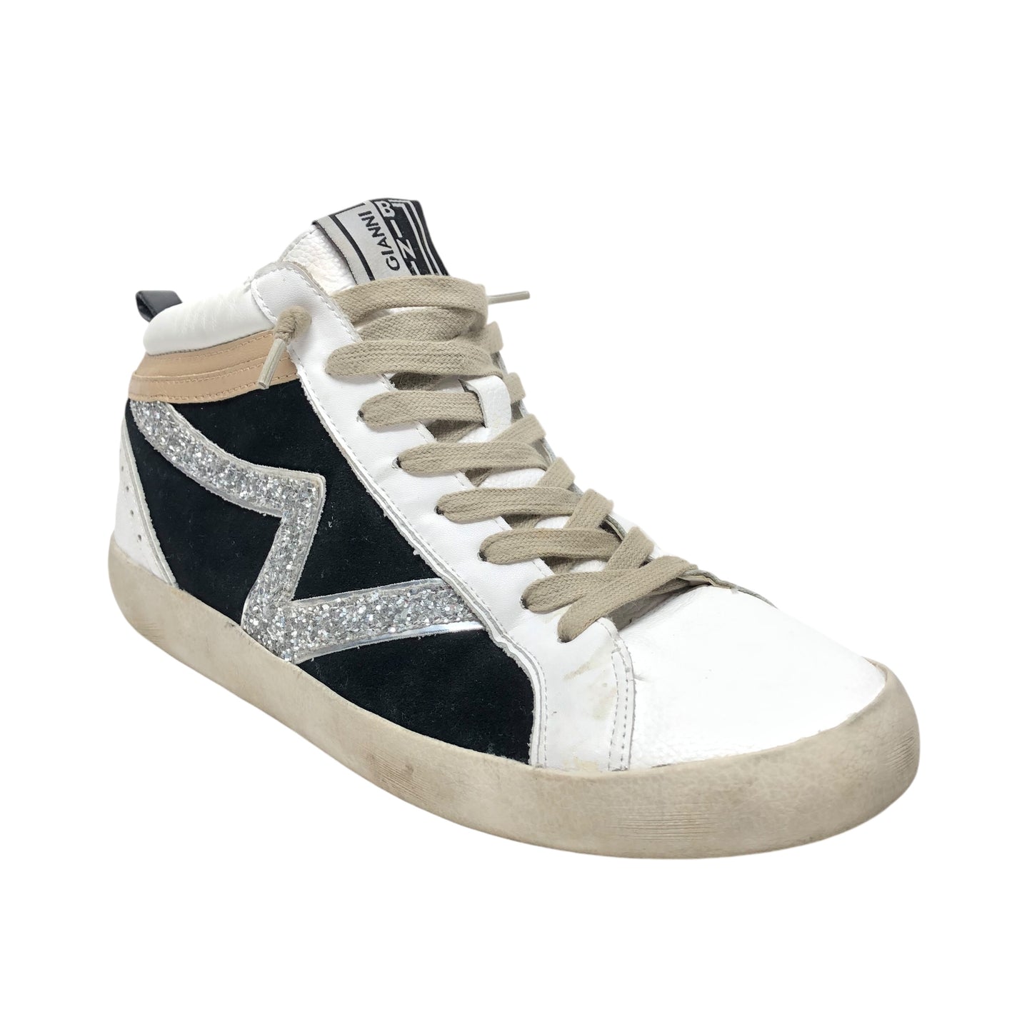 Shoes Sneakers By Gianni Bini In Black & White, Size: 8.5