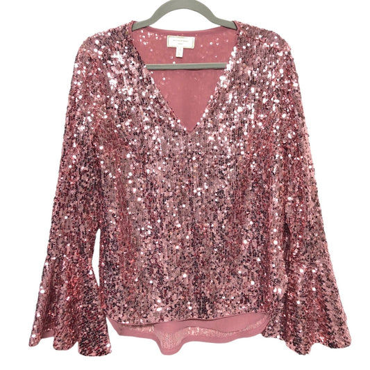 Top Long Sleeve By Moulinette Soeurs In Pink, Size: 6