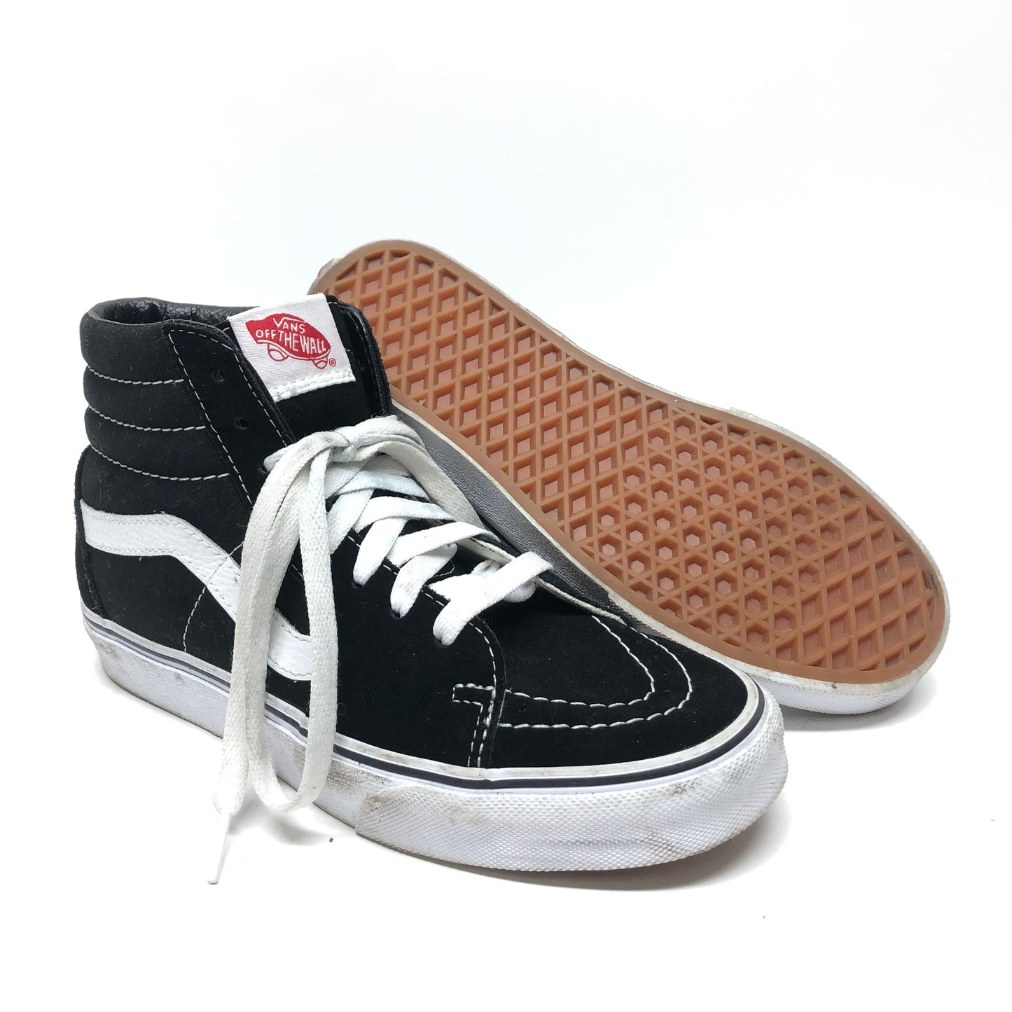 Shoes Sneakers By Vans In Black & White, Size: 7