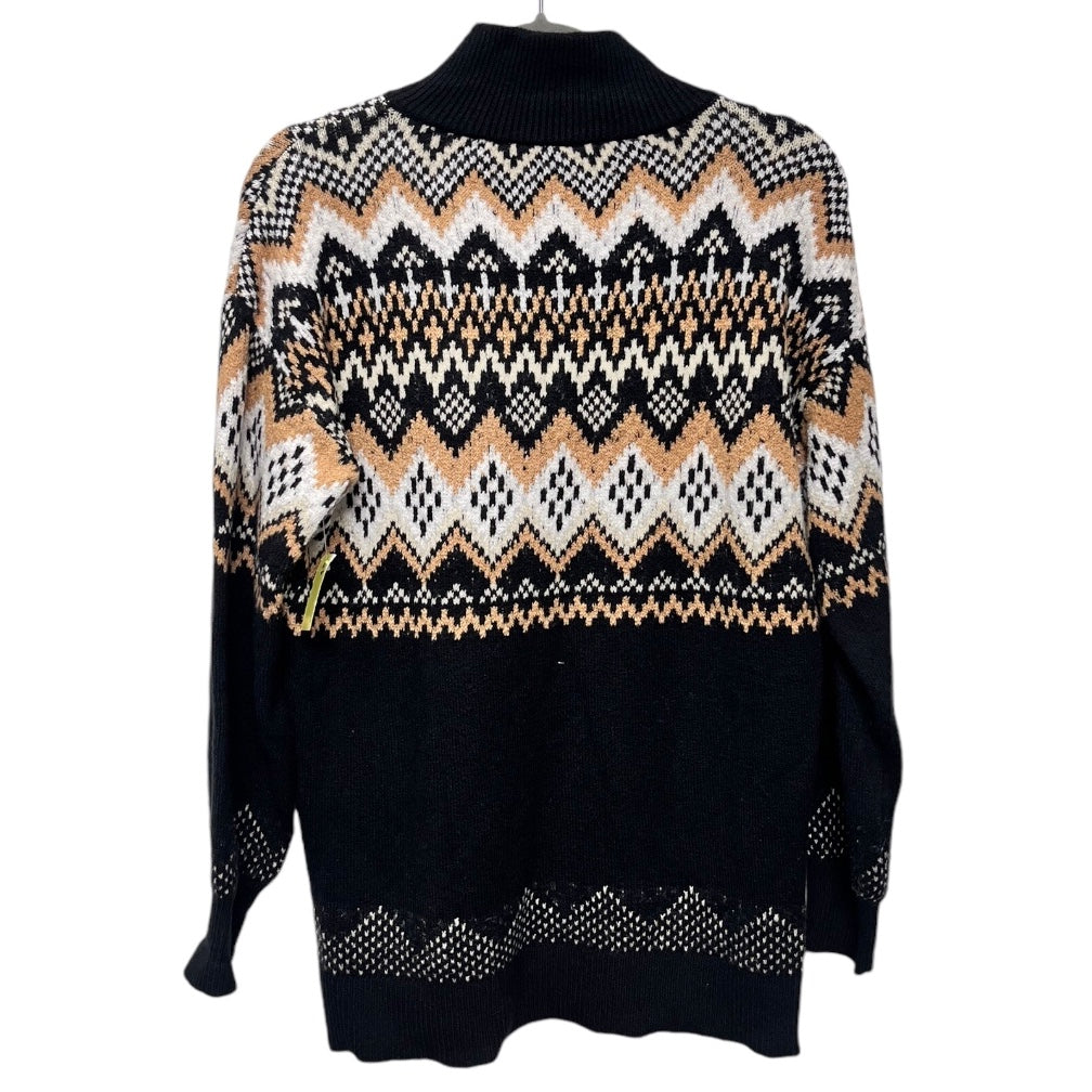 Sweater By Loft In Black & Cream, Size: Xs