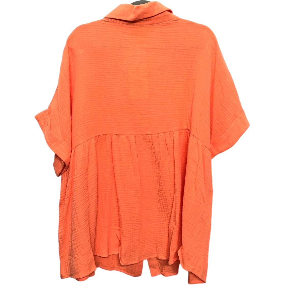 Top Short Sleeve By Andree By Unit In Orange, Size: 2x