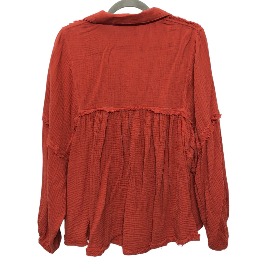 Top Long Sleeve By Ces Femme In Orange, Size: L