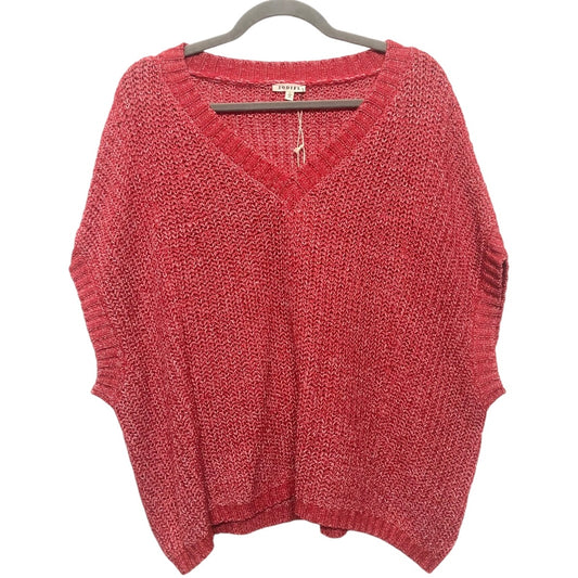 Sweater Short Sleeve By Jodifl In Red, Size: L