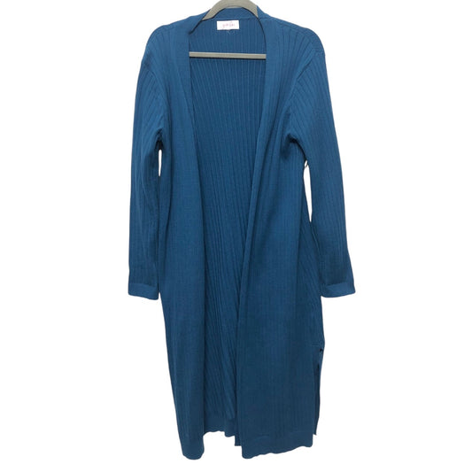 Sweater Cardigan By Clothes Mentor In Blue, Size: Xl