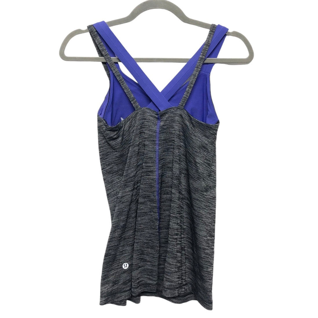 Athletic Tank Top By Lululemon In Black & Purple, Size: 4