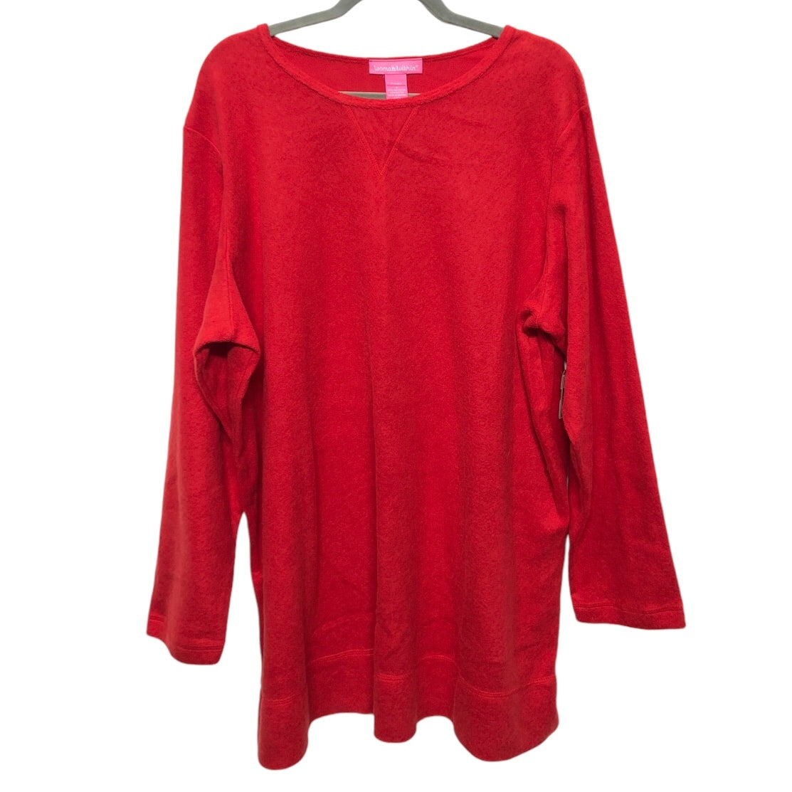 Sweatshirt Crewneck By Woman Within In Red, Size: 1x