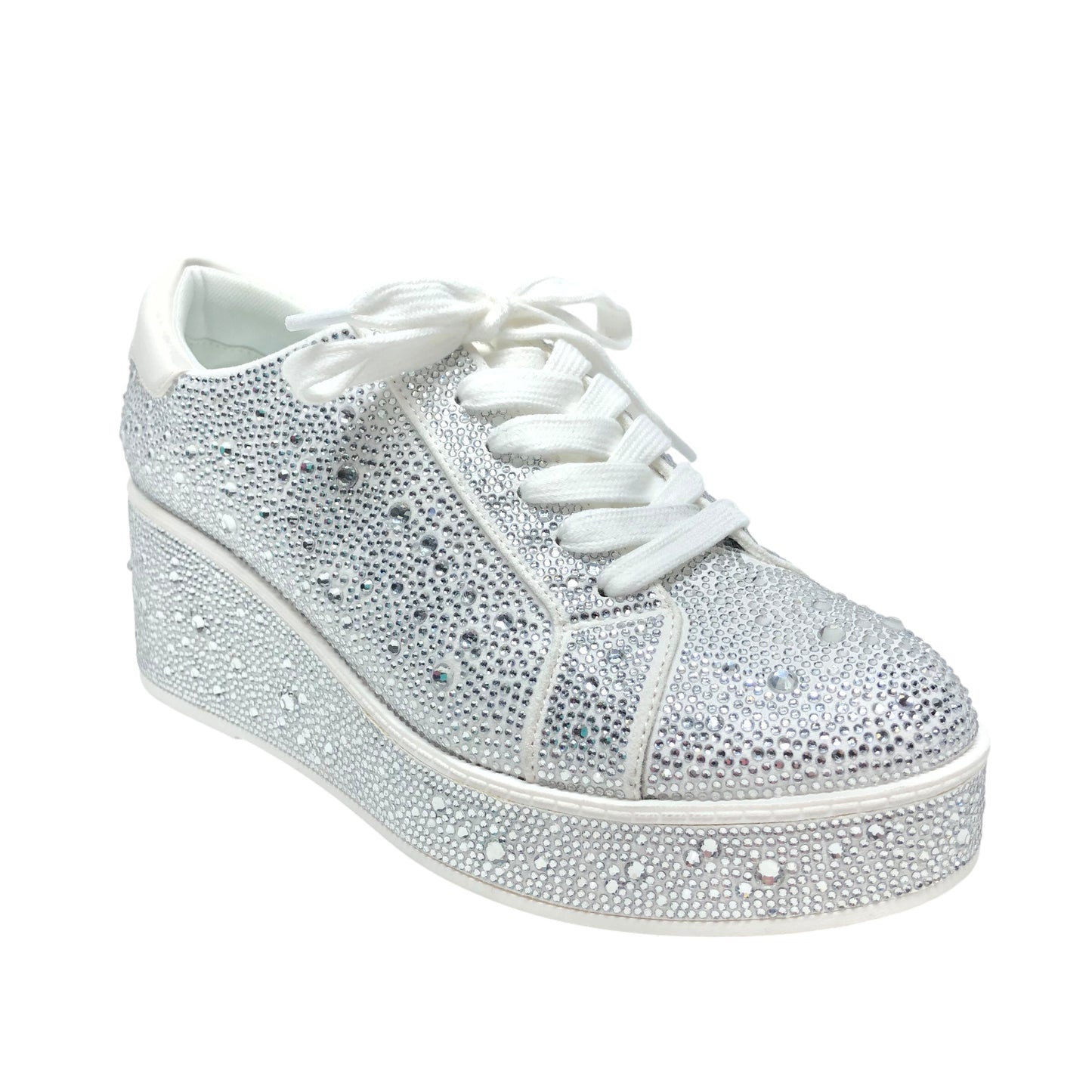 Shoes Sneakers By Inc In Silver & White, Size: 9