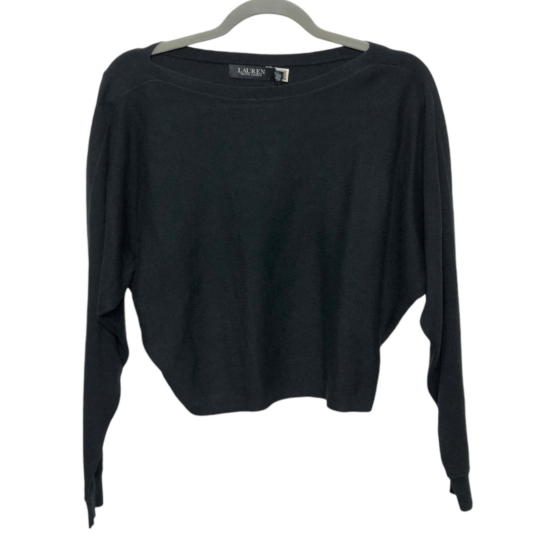 Top Long Sleeve By Lauren By Ralph Lauren In Black, Size: Xsp