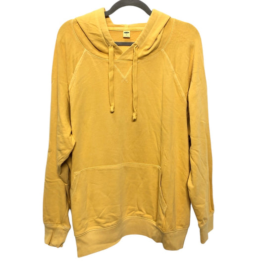 Sweatshirt Hoodie By Old Navy In Yellow, Size: 1x