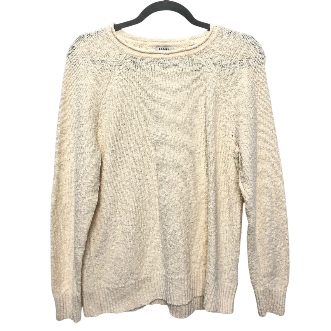 Sweatshirt Crewneck By L.l. Bean In Cream, Size: L