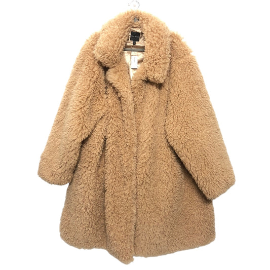 Coat Faux Fur & Sherpa By Lane Bryant In Cream, Size: 3x