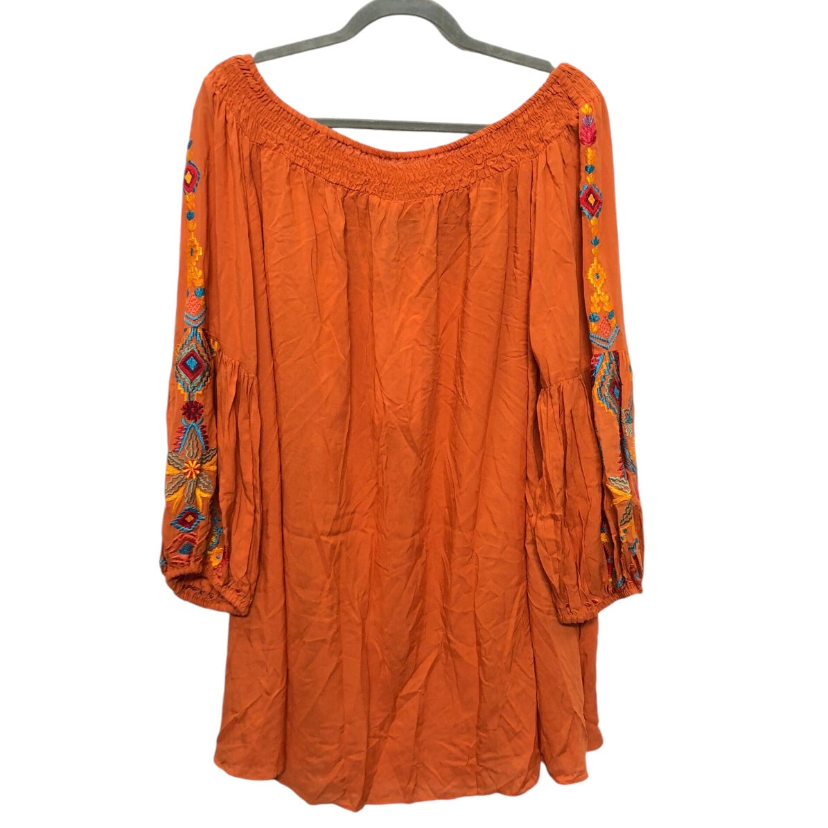 Tunic 3/4 Sleeve By Cmc In Orange, Size: Xl