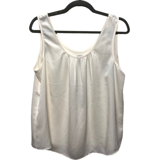 Blouse Sleeveless By Nic + Zoe In Ivory, Size: L