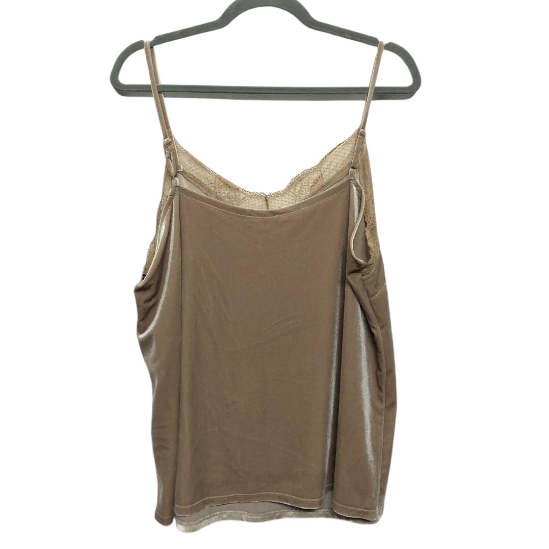 Top Sleeveless By Vince Camuto In Beige, Size: 1x