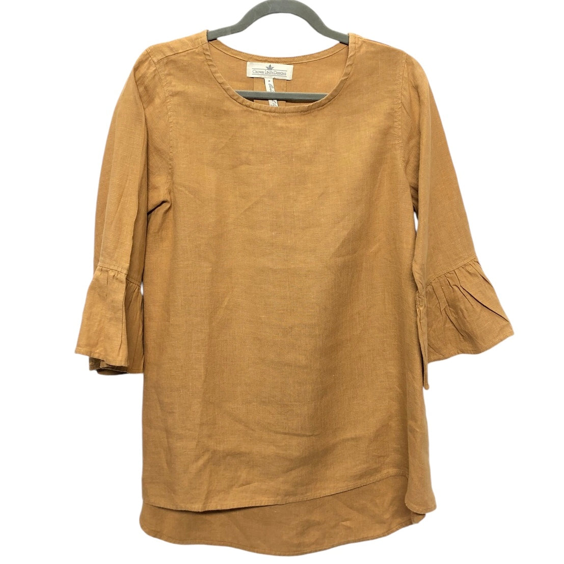 Tunic 3/4 Sleeve By Cmc In Tan, Size: M