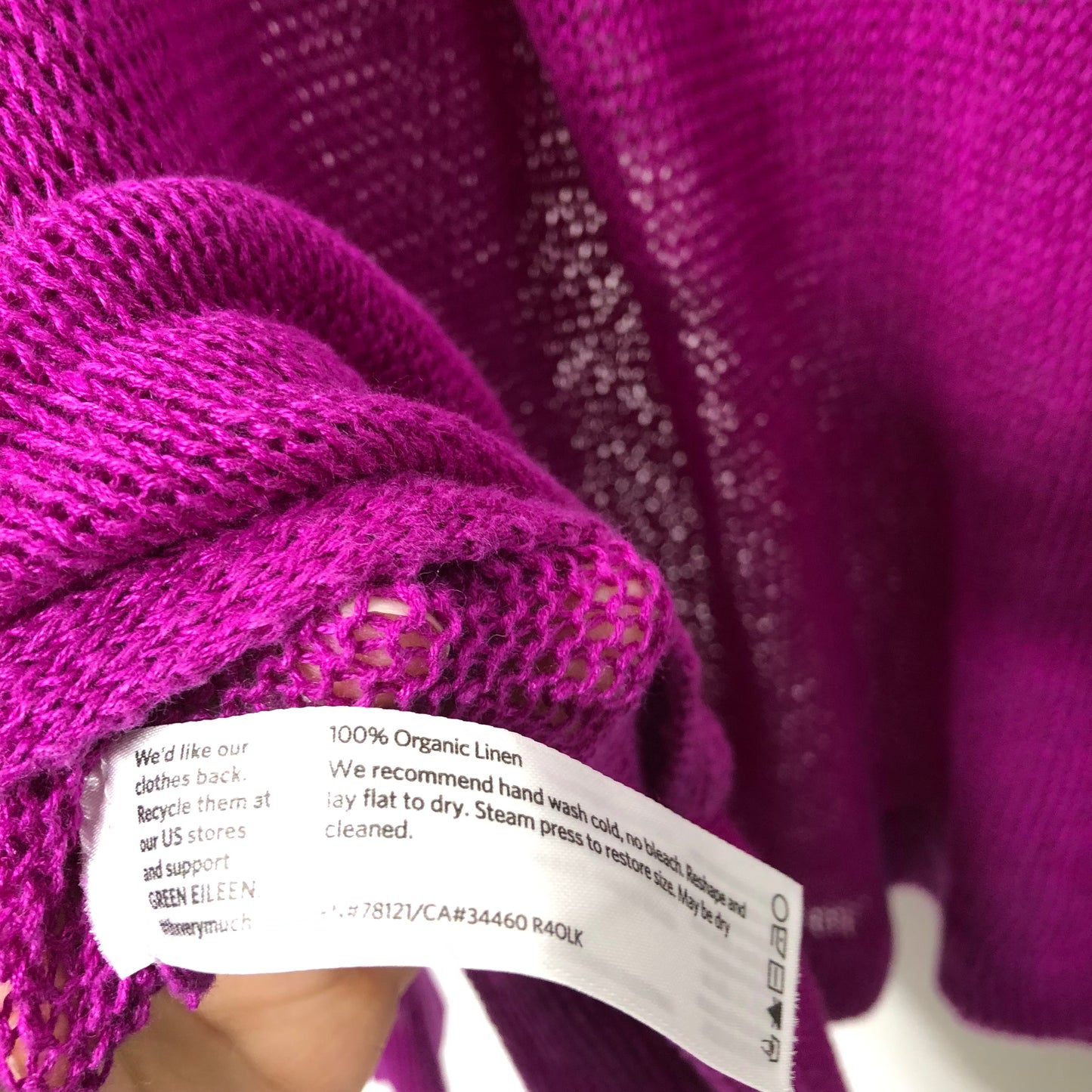 Sweater By Eileen Fisher In Purple, Size: M