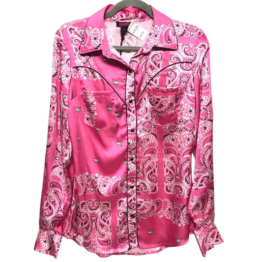 Top Long Sleeve By Cmc In Pink, Size: S