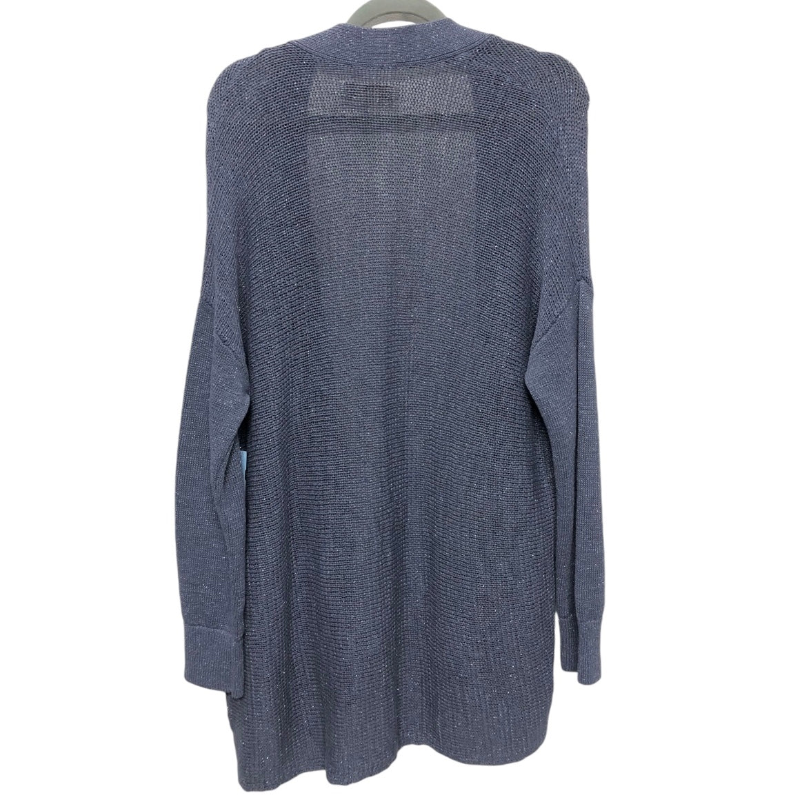 Sweater Cardigan By Loft In Blue, Size: L