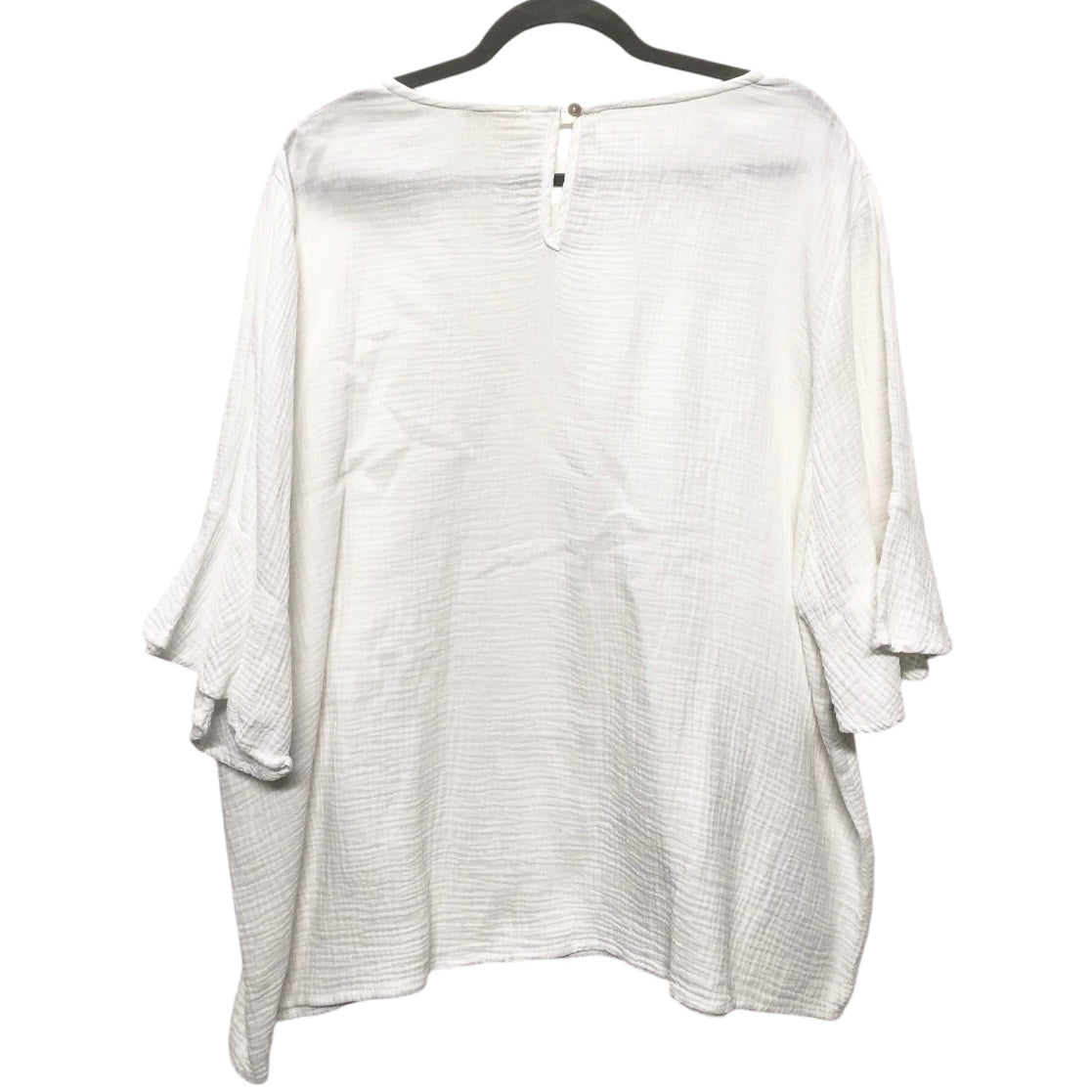 Top Short Sleeve By Cynthia Rowley In White, Size: 2x