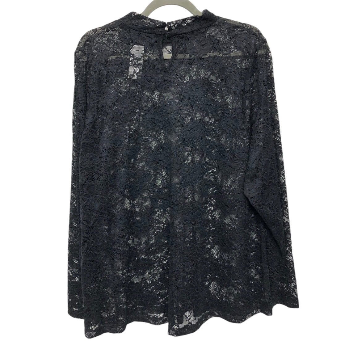 Top Long Sleeve By Lane Bryant In Black, Size: 2x