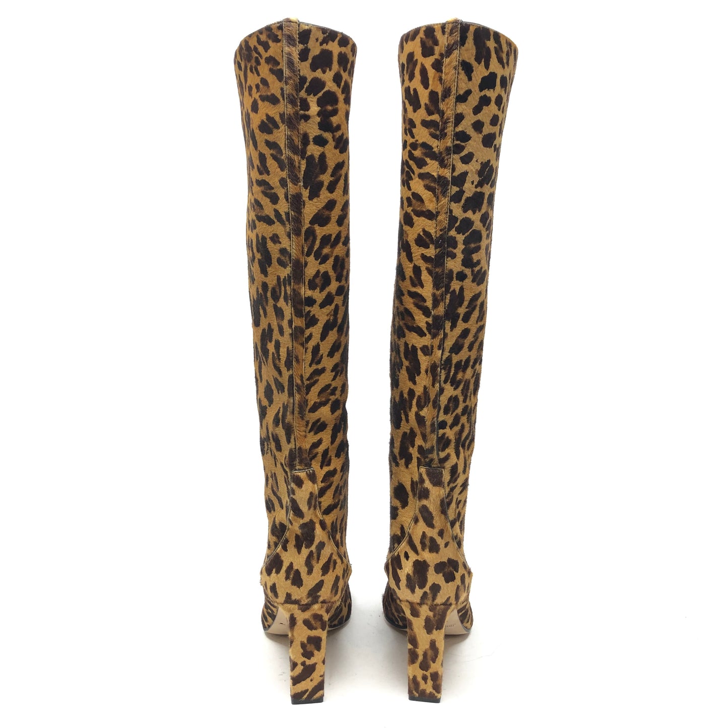 Boots Luxury Designer By Jimmy Choo In Animal Print, Size: 8