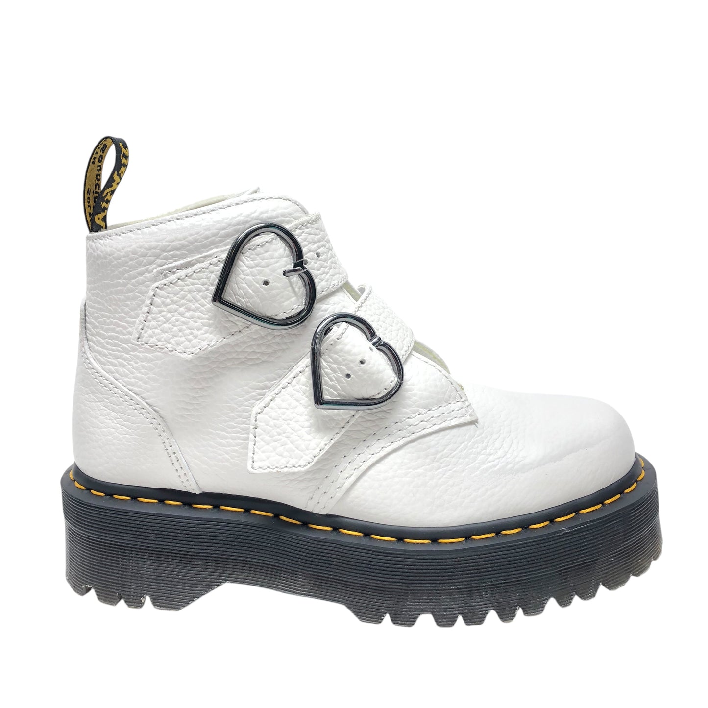 Boots Leather By Dr Martens In White, Size: 8