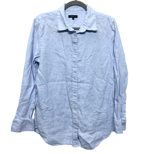 Top Long Sleeve By Cmc In Blue, Size: M