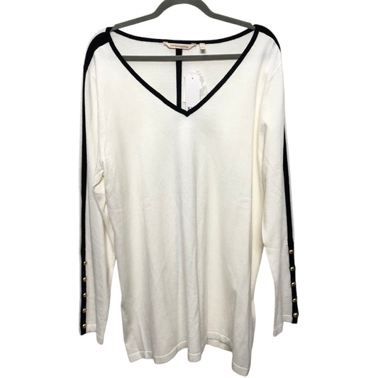 Top Long Sleeve By Soft Surroundings In Ivory, Size: Xl