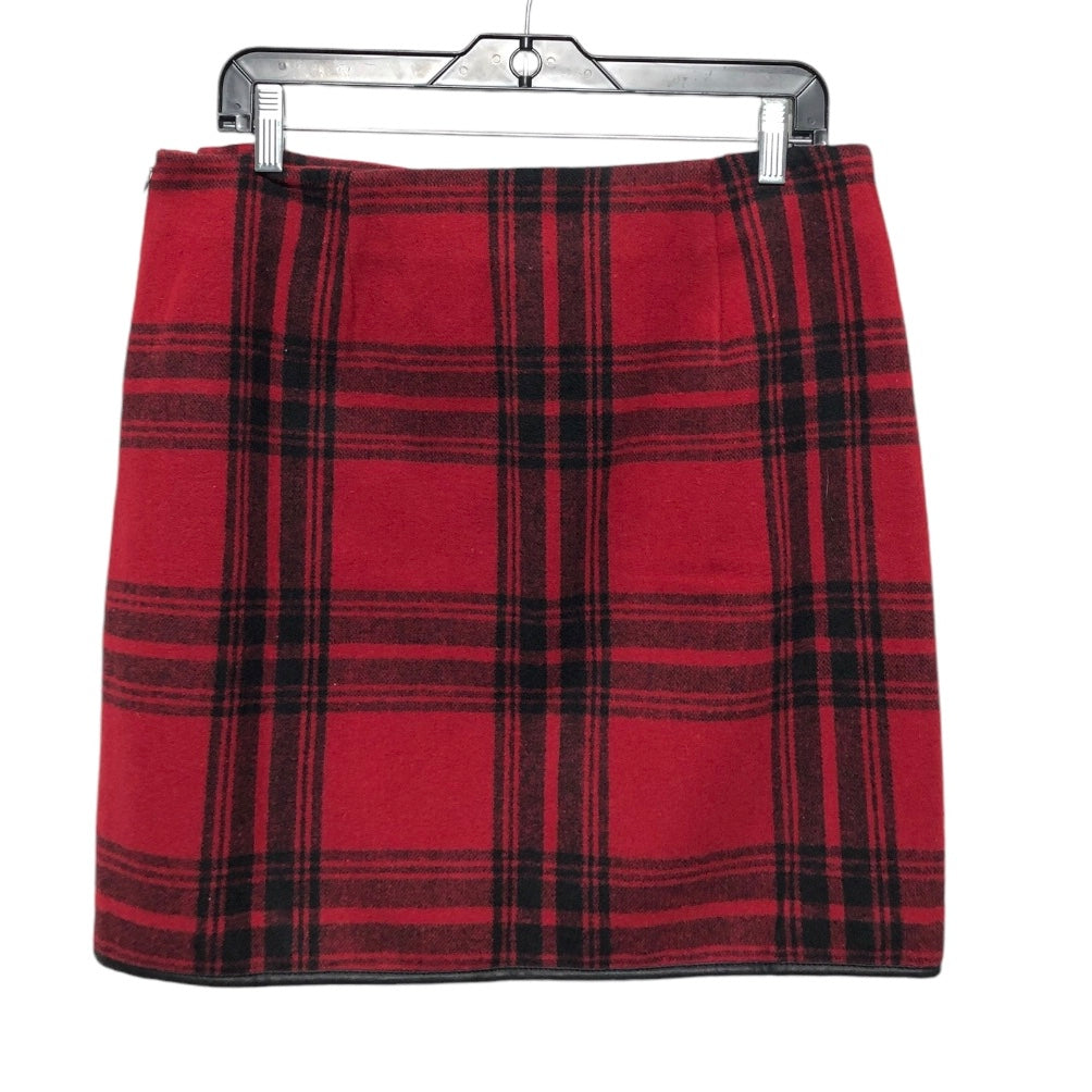 Skirt Mini & Short By Joe Fresh In Black & Red, Size: 8