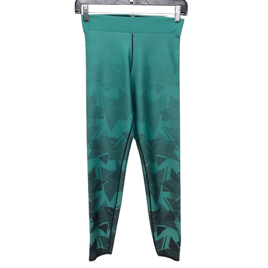 Athletic Leggings By Cmc In Black & Green, Size: M