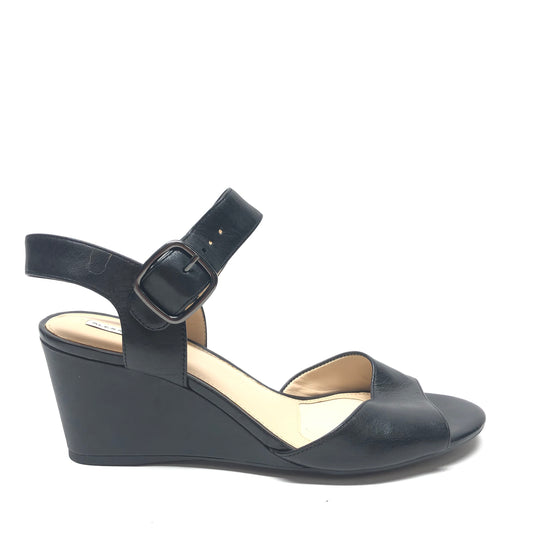 Sandals Heels Wedge By Alex Marie In Black, Size: 10