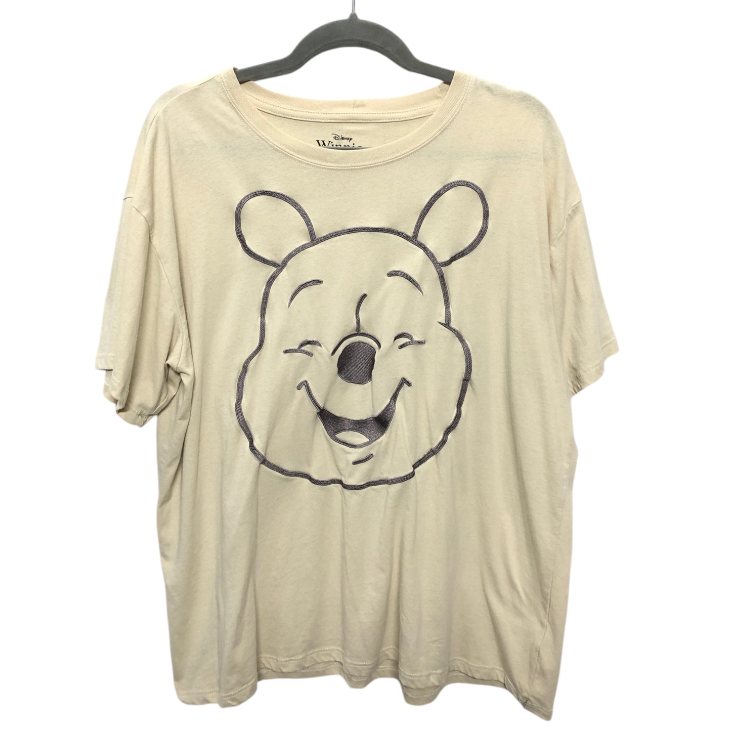 Top Short Sleeve By Disney Store In Beige, Size: Xl