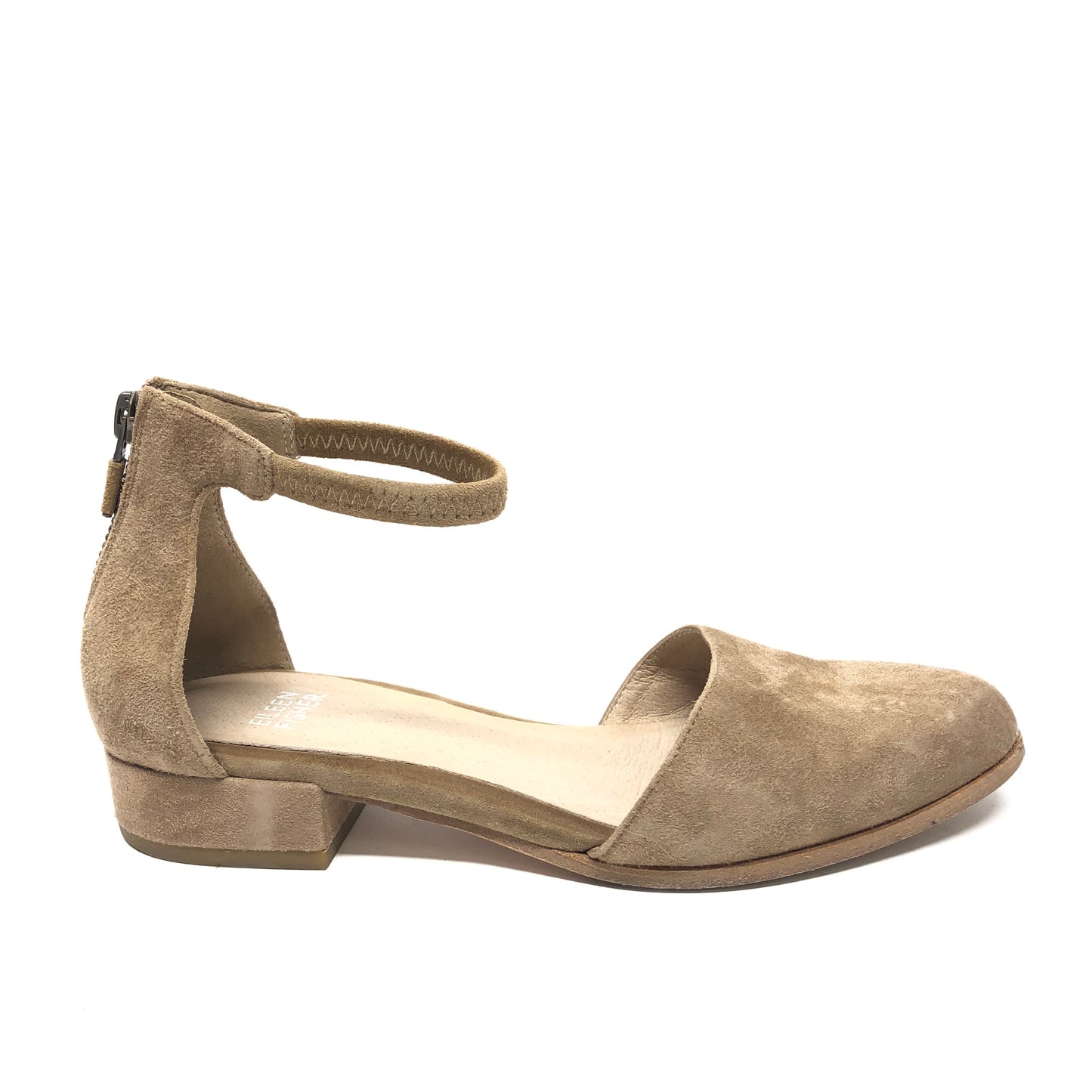 Sandals Flats By Eileen Fisher In Beige, Size: 5.5