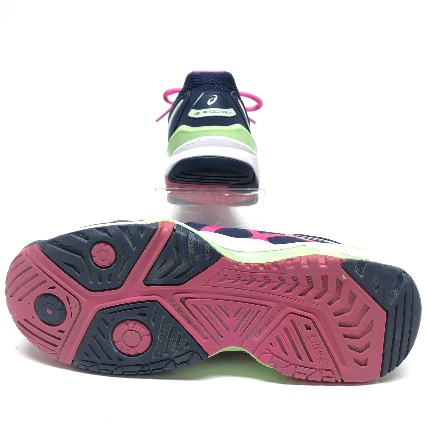 Shoes Athletic By Asics In Blue & Pink, Size: 6.5