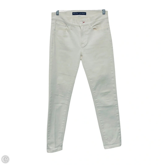 Jeans Skinny By Ralph Lauren In White, Size: 4