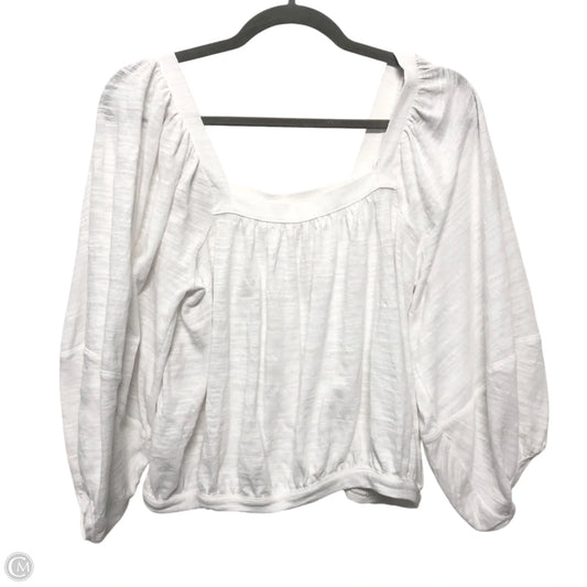 Top 3/4 Sleeve By Free People In White, Size: M